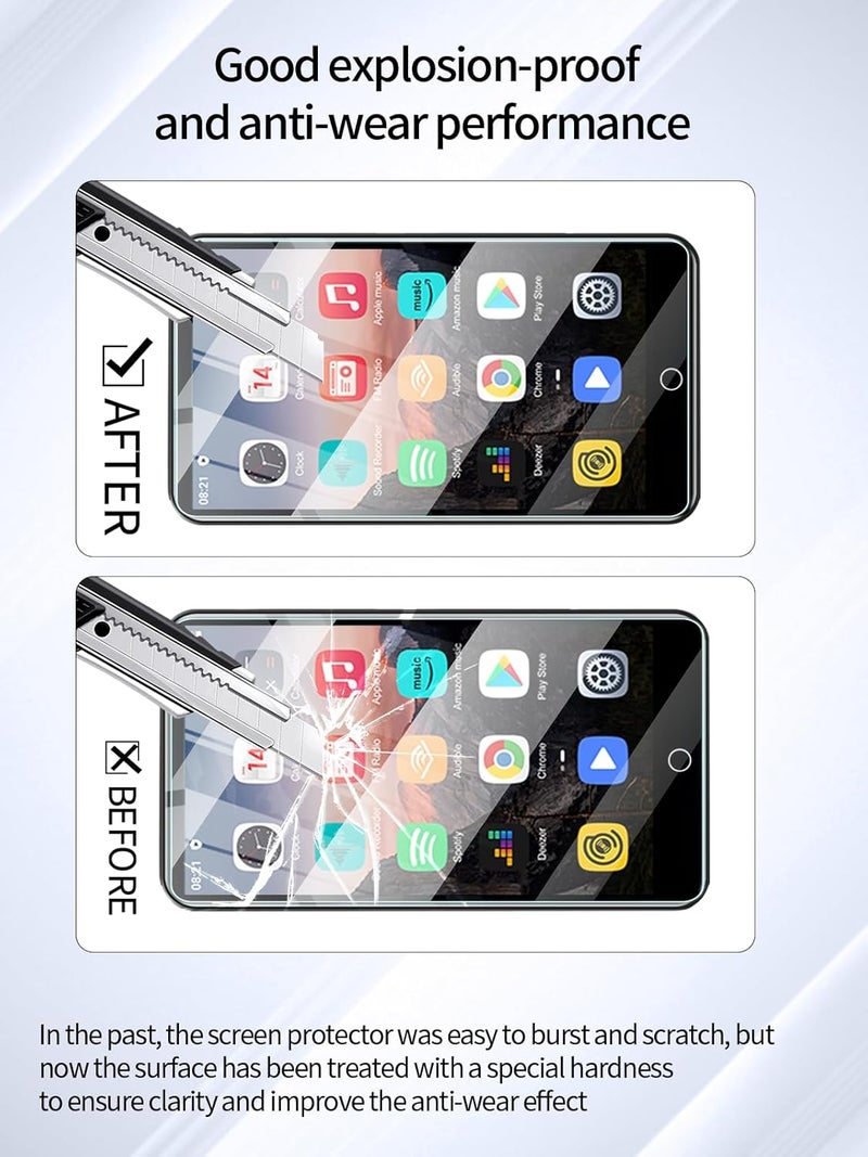UYRUREL Screen Protector for ZAQE M505 MP3 MP4 Players with 4" Touchscreen and Speaker, High-definition Scratch Resistant Film,HD Clear, Bubble Free with Easy Installation Kit, 3 Pack. - Image 3